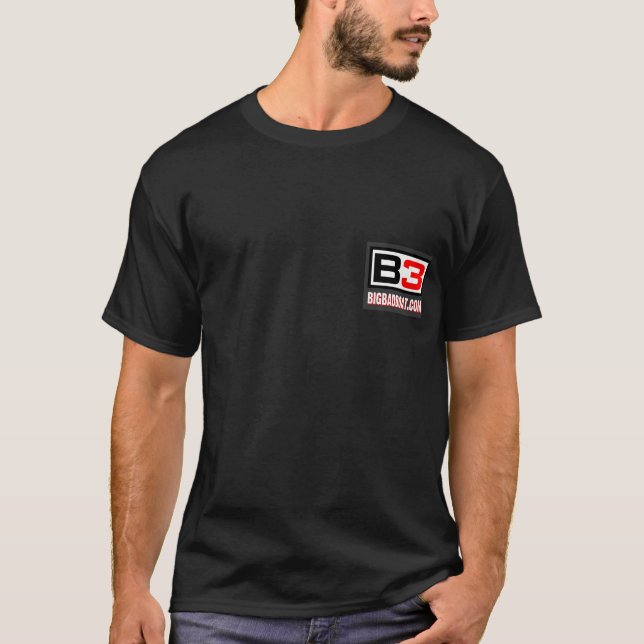 B3 röker på vattensvartutslagsplatsen t shirt (Framsida)