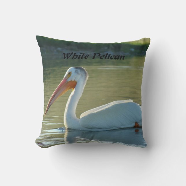 B4 Vit Pelican Kudde (Framsida)
