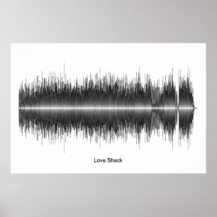 B52:s Kärlek Shack Soundwave Art Poster