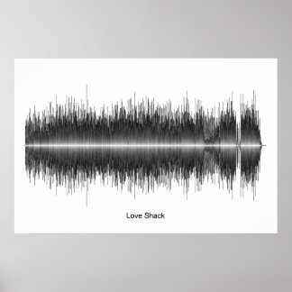 B52:s Kärlek Shack Soundwave Art Poster
