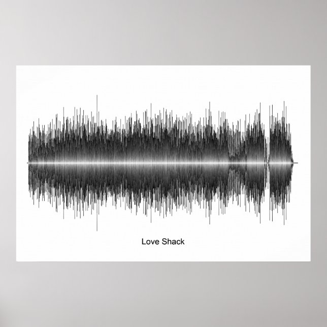 B52:s Kärlek Shack Soundwave Art Poster (Framsidan)
