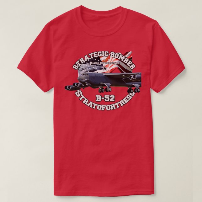 B52 Strategiskt bombattentat T Shirt (Design framsida)