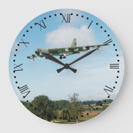 B52 Stratofort-1 Roman Dial Stor Klocka