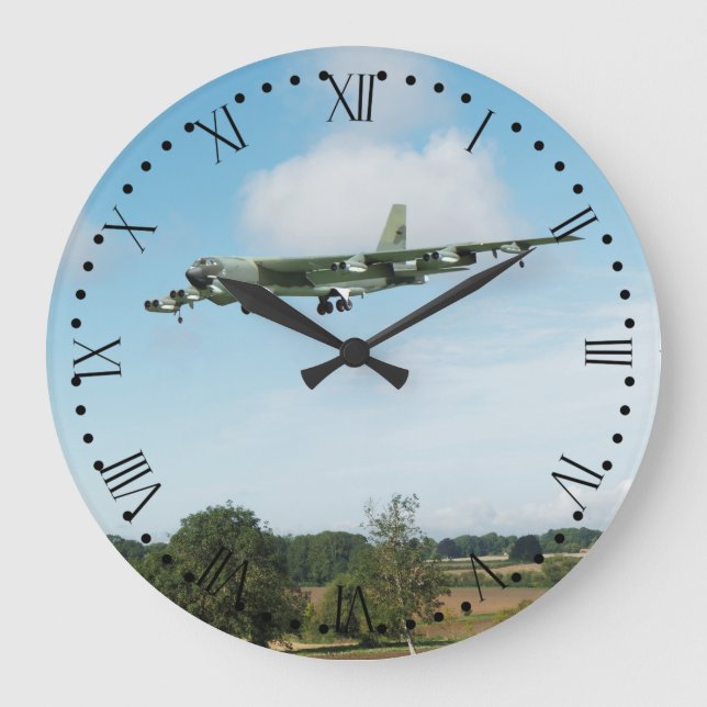 B52 Stratofort-1 Roman Dial Stor Klocka (Framsida)