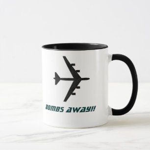 B52 Stratofort Bomber Airforce Silhouette Mugg