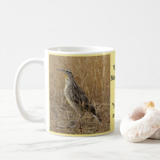 B57 Västlig ängstrupssångare Kaffemugg (Med munk)