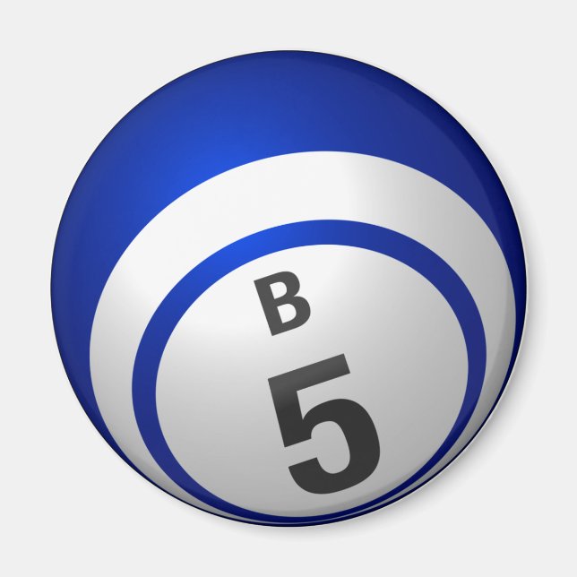 B5 bingo boll magnet (Framsidan)
