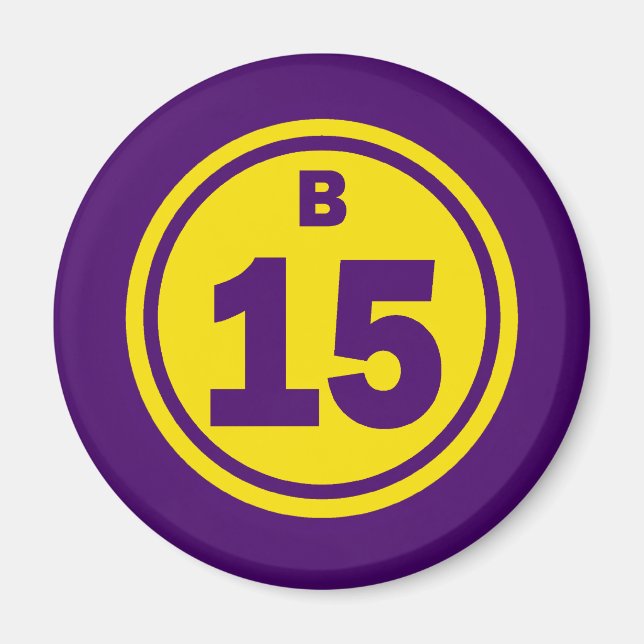 B-15 BINGO BOLL MAGNET (Framsidan)