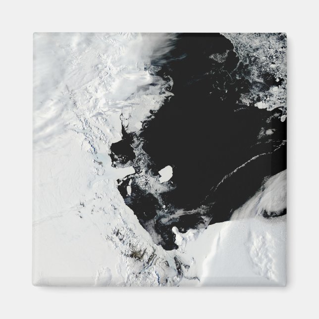 B-15J isberg i Ross Sea, Antarctica Magnet (Framsidan)
