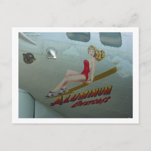 B-17 "Aluminium Overcast" Nose Art Vykort