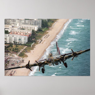 B-17 av den Florida kusten Poster