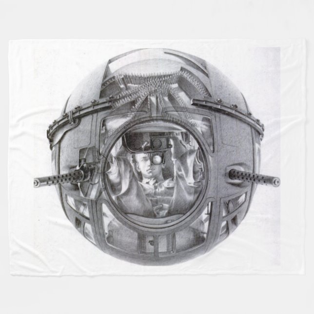 B-17 BOLL TURRENT GUNNER FLEECEFILT (Framsidan (Horisontell))