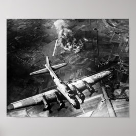 B-17 Bomber Över Tyskland - 1943 Poster