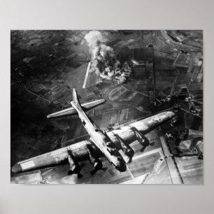 B-17 Bomber Över Tyskland - 1943 Poster