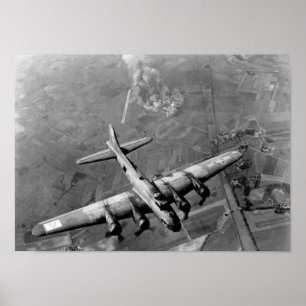 B-17 Bomber Över Tyskland - WW2 - 1943 Poster