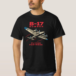 B-17 Bomber WW2 Plane Retro  T Shirt