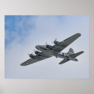 B-17 bombplan för världskrig II Poster