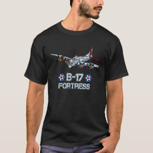 B 17 Flygande fästning Bomber T Shirt