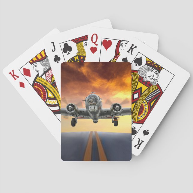 B-17 FLYGANDE FÄSTNING START CASINOKORT (Baksidan)
