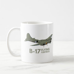 B-17 Flygande fästning WW2 Bomber Kaffemugg