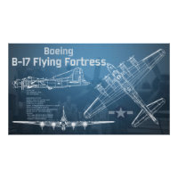B-17 Flygande fästningsskiss