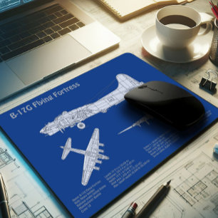 B-17 Flygfästning - Flygplanets plan ABD Musmatta