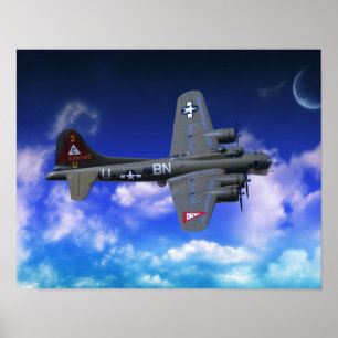 B-17 Flygfästning Poster