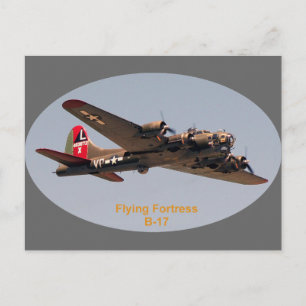 B-17 Flygfästning Vykort