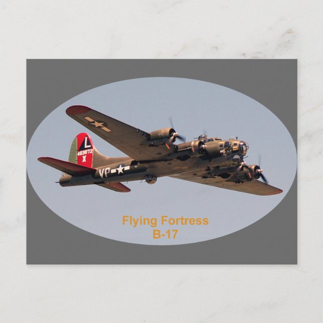 B-17 Flygfästning Vykort (Framsida)