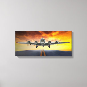 B-17 FLYGSTRANSPÄNNING CANVASTRYCK