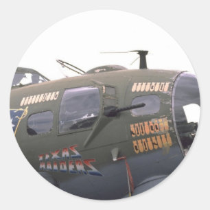B-17 nos art runt klistermärke