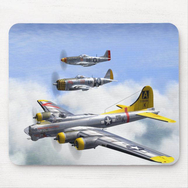 B-17 P-47 P-51 MOUSEPAD MUSMATTA (Framsidan)