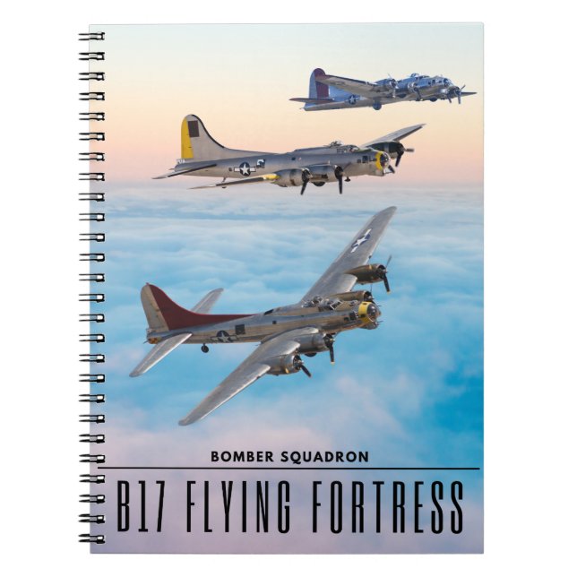 B-17 SQUADRON-SQUADRON-FLODFORTRESS BOMBER ANTECKNINGSBOK (Framsidan)