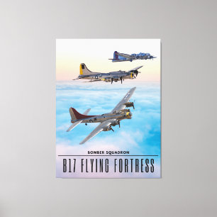 B-17 SQUADRON-SQUADRON-FLODFORTRESS BOMBER CANVASTRYCK