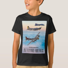 B-17 SQUADRON-SQUADRON-FLODFORTRESS BOMBER T SHIRT