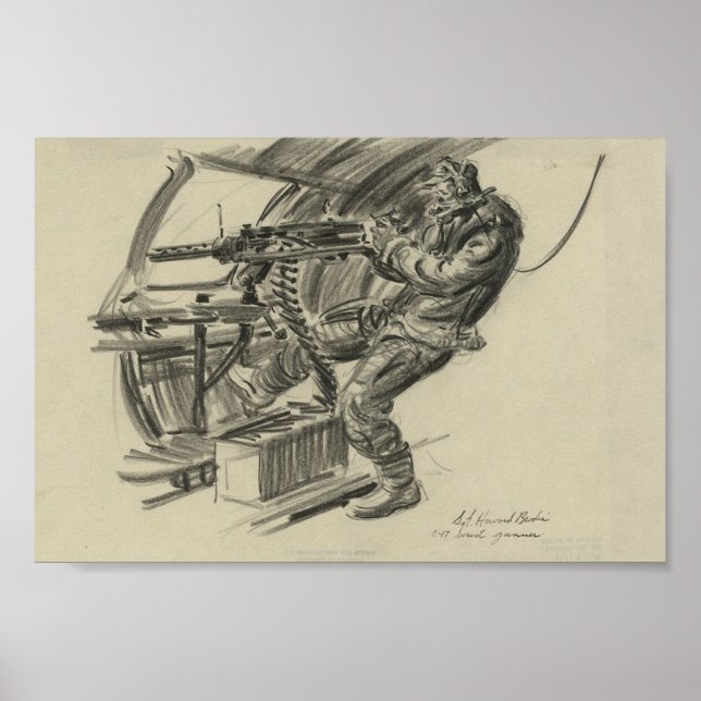 B-17 Waist Gunner Poster (Framsidan)