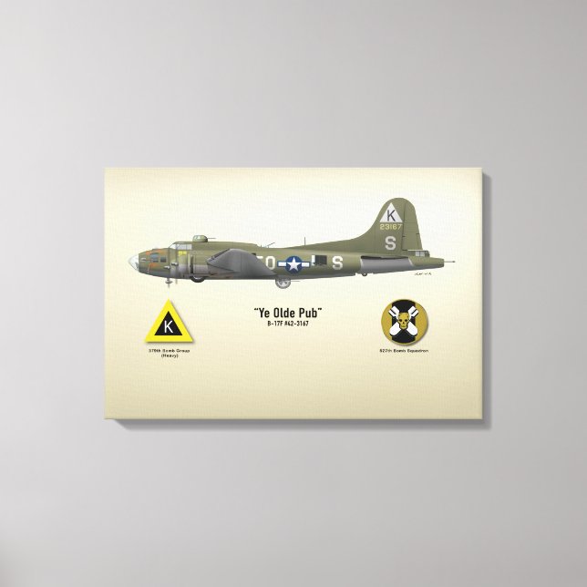 B-17 ’Ye Olde Pub’ Canvastryck (Framsida)
