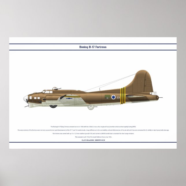 B-17G Israel 1 Poster (Framsidan)
