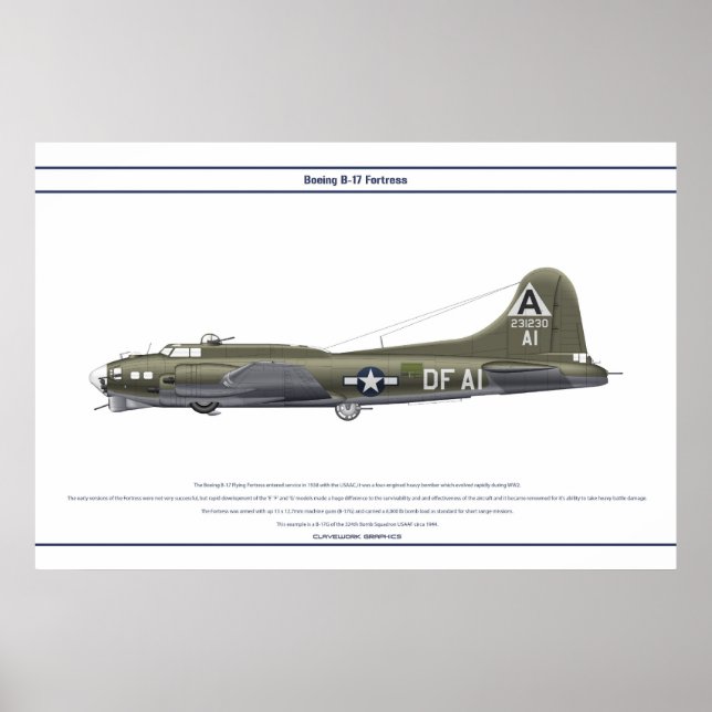 B-17G USA 324BS 1 POSTER (Framsidan)
