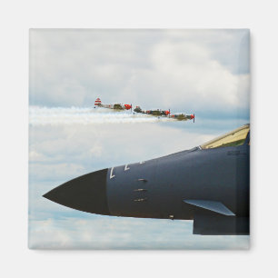 B-1 Bomber och WWII Fighters Magnet