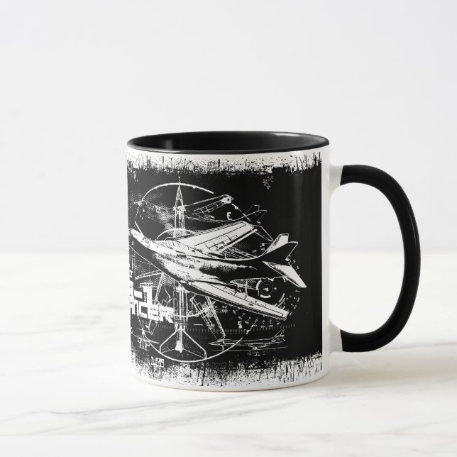B-1 Lancer 11 oz Ringer Mugg (Höger)