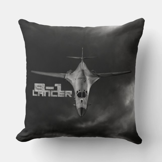 B-1 Lancer Dekorativ kudde (Framsida)