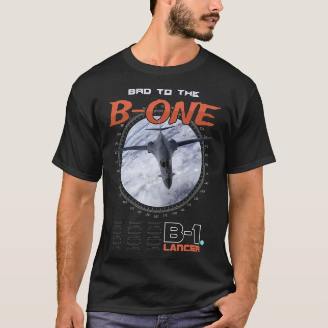 B-1 Lancer Luft Force Bomber T shirt Gift (Framsida)