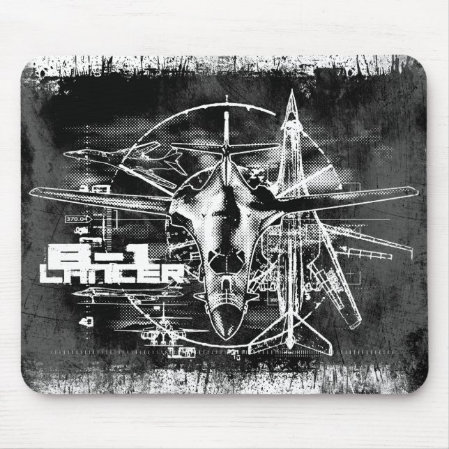 B-1 Lancer Mouse Pad Musmatta (Framsidan)