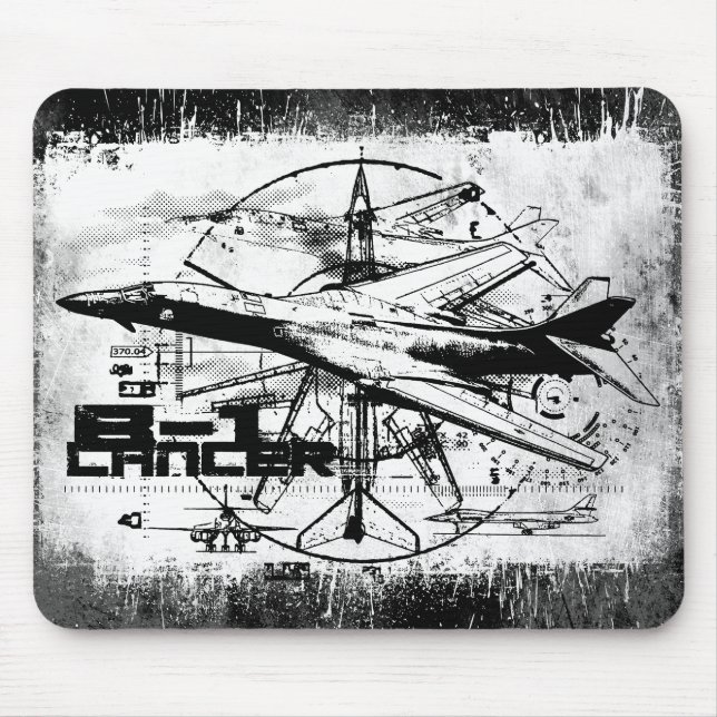 B-1 Lancer Mousepad Musmatta (Framsidan)