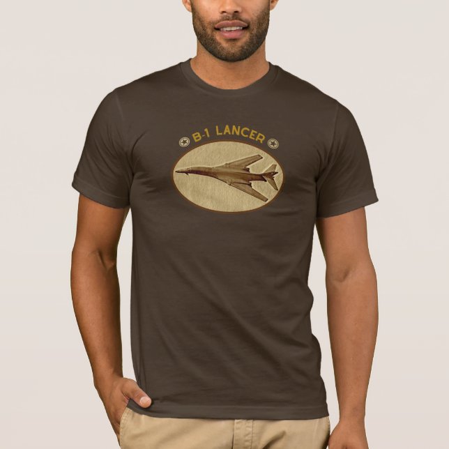 B-1 Lancer strategiska tungbombare T Shirt (Framsida)
