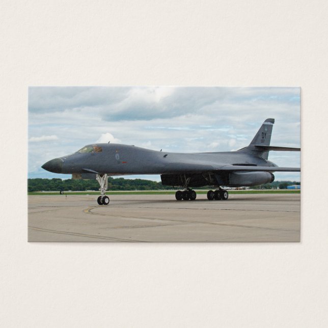 B-1B Lancer Bomber på marken Visitkort (Framsidan)