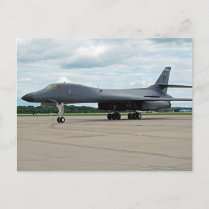 B-1B Lancer Bomber på marken Vykort