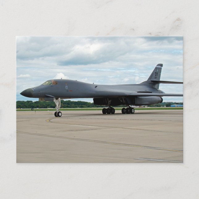 B-1B Lancer Bomber på marken Vykort (Framsida)