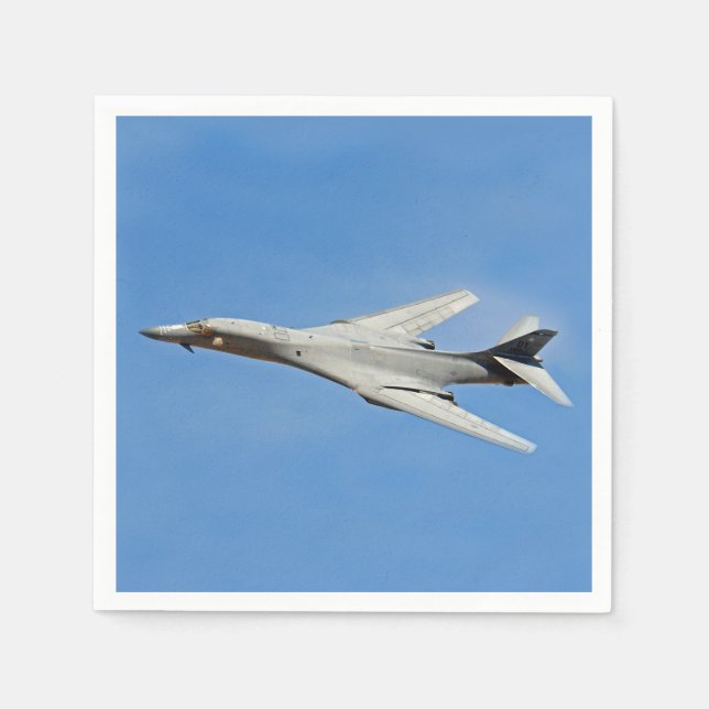 B-1B Lancer Bomber Vingar Swept Pappersservett (Framsidan)